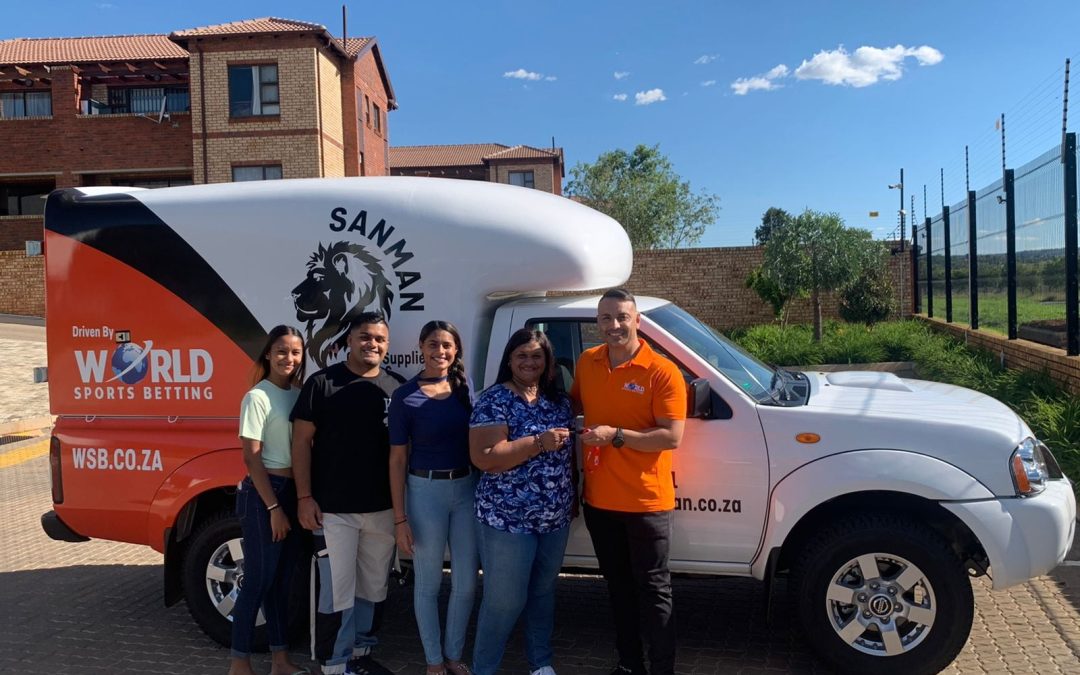 WSB CARES hands over a new truck to the Ghirao family
