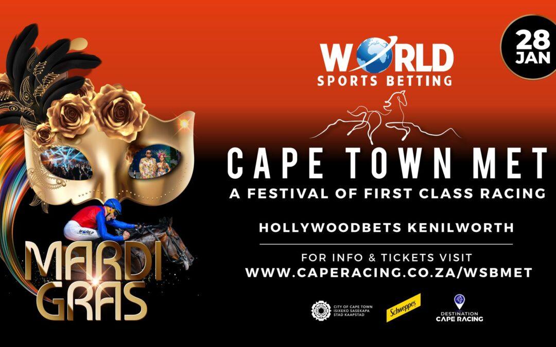 The World Sports Betting Cape Town Met reveals its Mardi Gras theme
