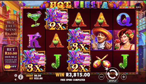Free Spins include roaming wilds with multipliers up to 5X!
