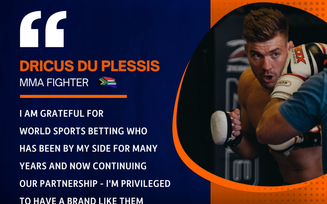UFC Star, Dricus du Plessis signs new deal with WSB